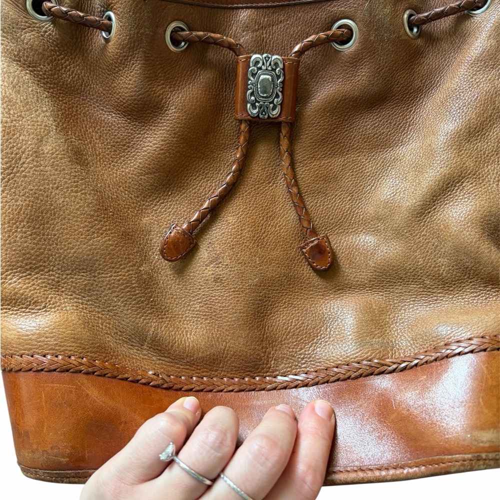 Vintage Y2K Fossil leather‎ bucket bag - Picture 8 of 8